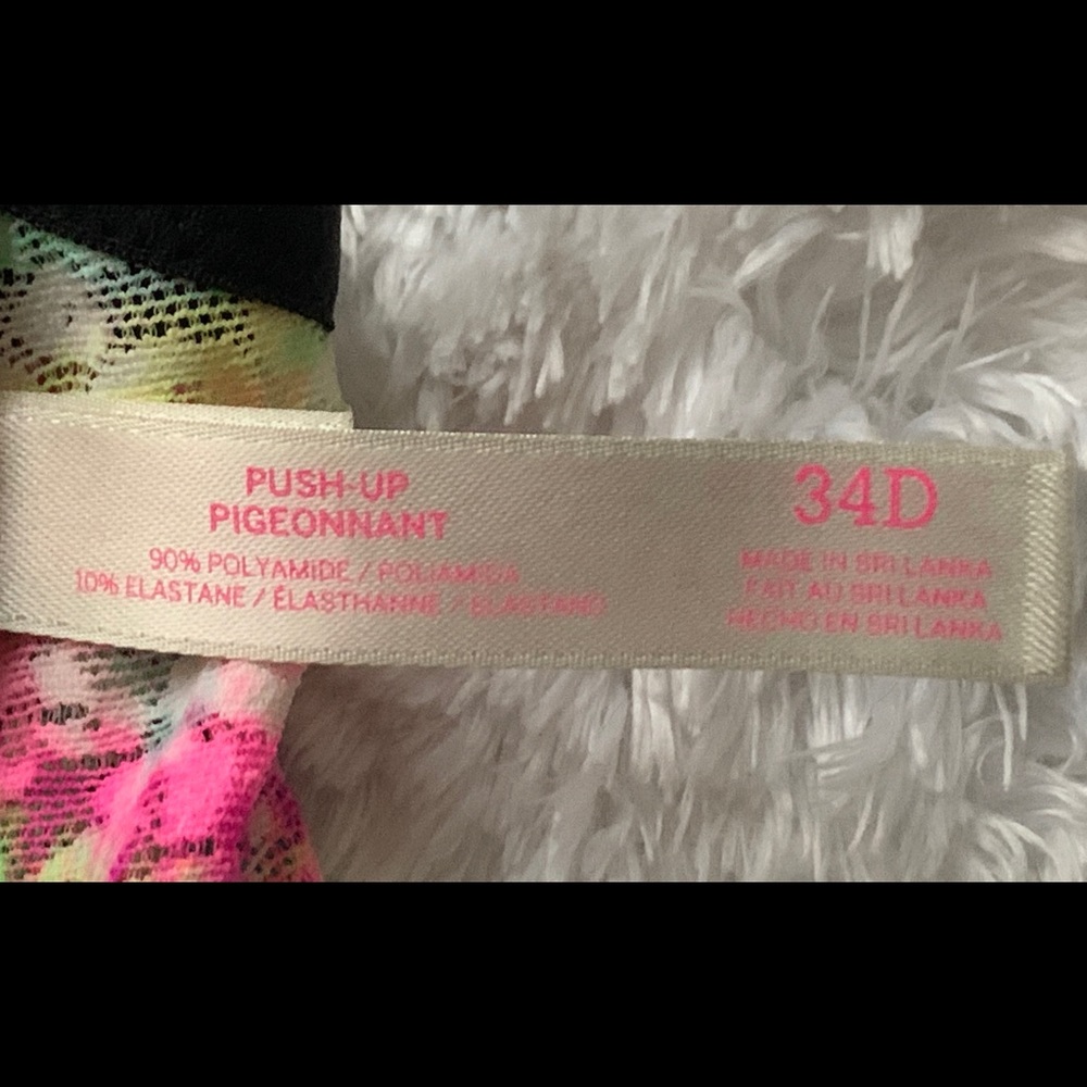 NIB RARE HTF TROPICAL/WATERCOLOR STAPPY BACK BRA - Picture 5 of 6